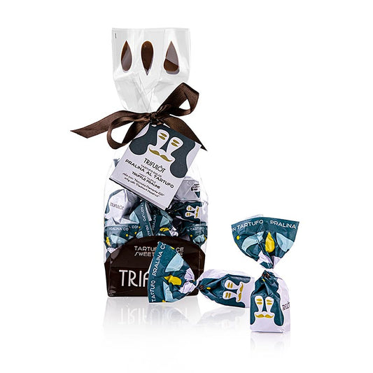 Tartuflanghe Mini trøffelpraliner "trifulòt", sommertrøffel (teal) 180 g