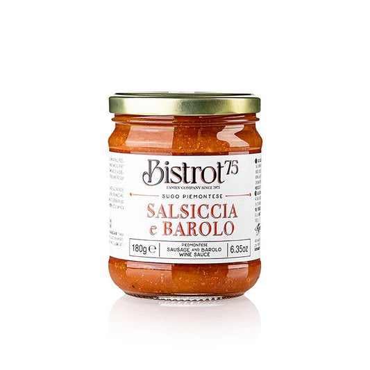 Tartuflanghe  - Bistro 75 - Sugo Salsiccia e Barolo - Sauce med pølse og vin, 180 g