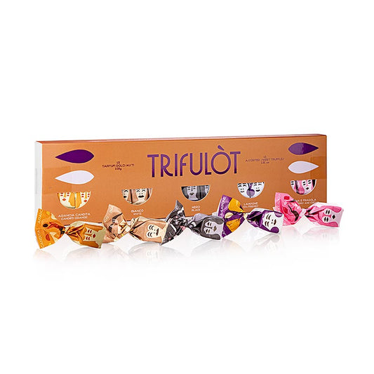 Tartuflanghe Mini trøffelpraliner "trifulòt", 5 varianter, 108 g