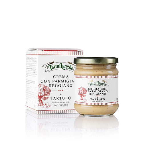 Tartuflanghe  Crema con Parmigiano Reggiano, parmesansauce med sommertrøfler, 180 g