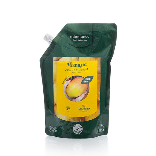 Adamance Mango (Kesar & Alphonso), usødet, pasteuriseret, 1 kg