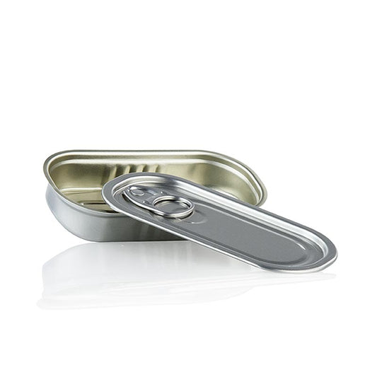 Rektangulær dåse inkl. låg (aludåse), tom, 60 ml, 100 % Chef, 10 stk