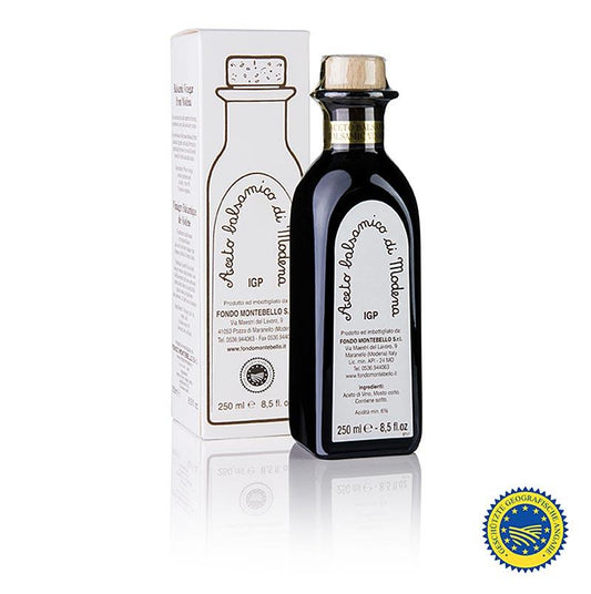 Balsamisk eddike, FM 01, hvidt pap, 250 ml - ethyl & Oil - balsamisk eddike Fondo Montebello -