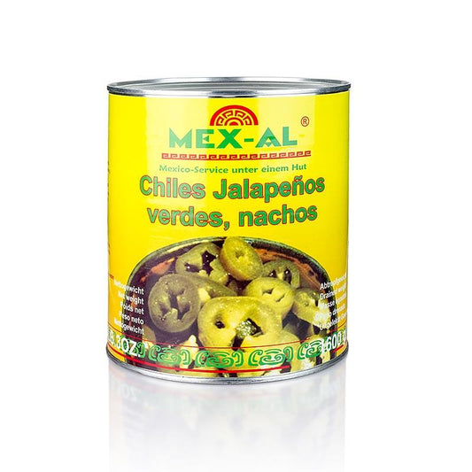Chili peber - jalapenos, cut, 2,8 kg -