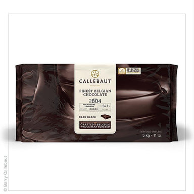 Mørk chokolade, Block, tynd-strømmende, 54% kakao, 5 kg - overtrækschokolade, chokolade former, chokoladevarer - Callebaut Couverture -
