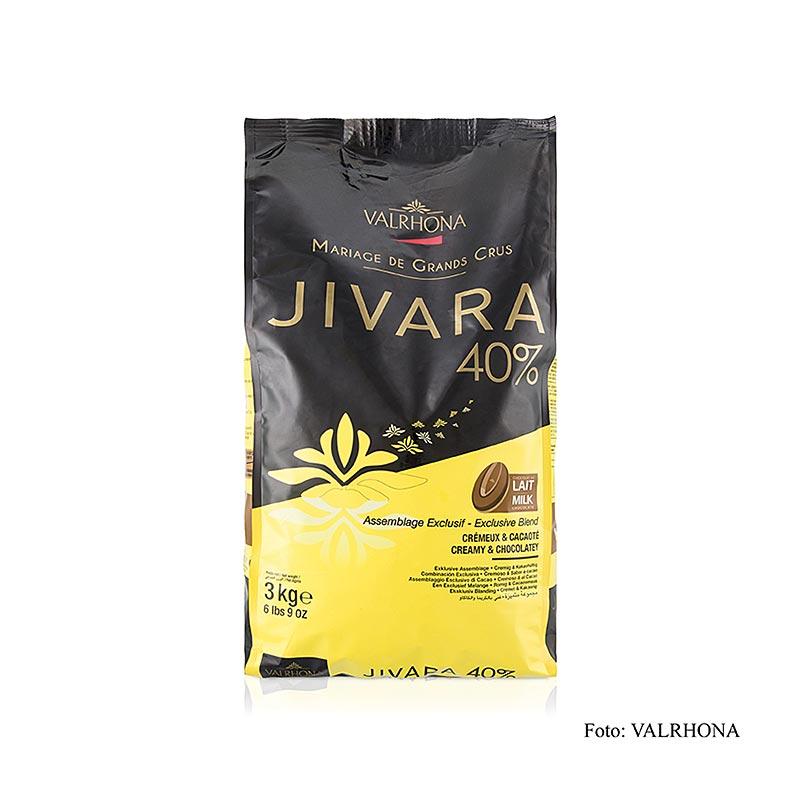 Jivara Lactée "Grand Cru", sødmælk overtrækschokolade, Callet, 40% kakao, 3 kg -