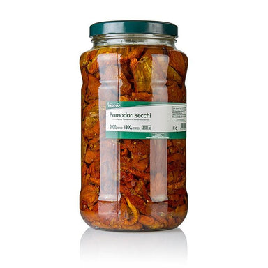 Syltede tørrede tomater, i solsikkeolie, 2,8 kg - pickles, konserves, antipasti - appetitvækkere Viveri -