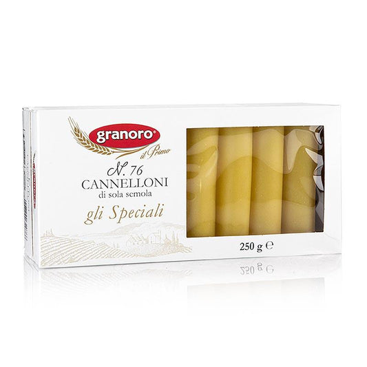 GRANORO cannelloni, ca. 25 ruller / pakker, No.76, 250 g - tørrede nudler - nudler, noodle produkter, frisk / tørres -