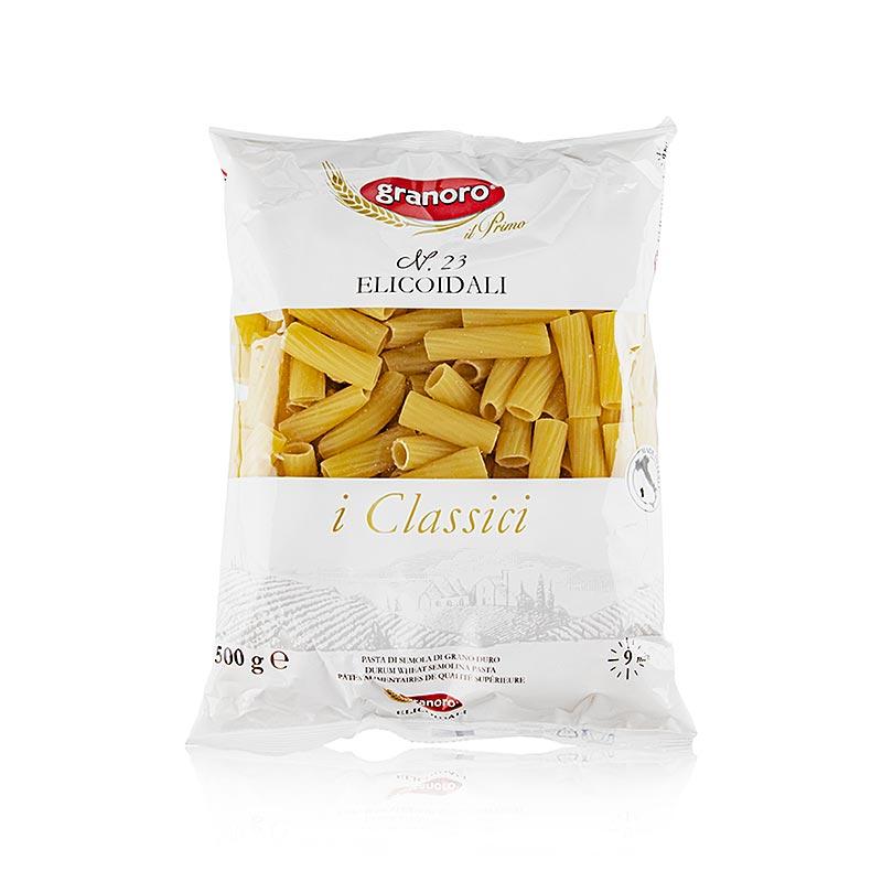 GRANORO Rigatoni / elicoidali, korte rør, No.23, 12 kg, 24 x 500g - nudler, noodle produkter, friske / tørrede - tørrede nudler -