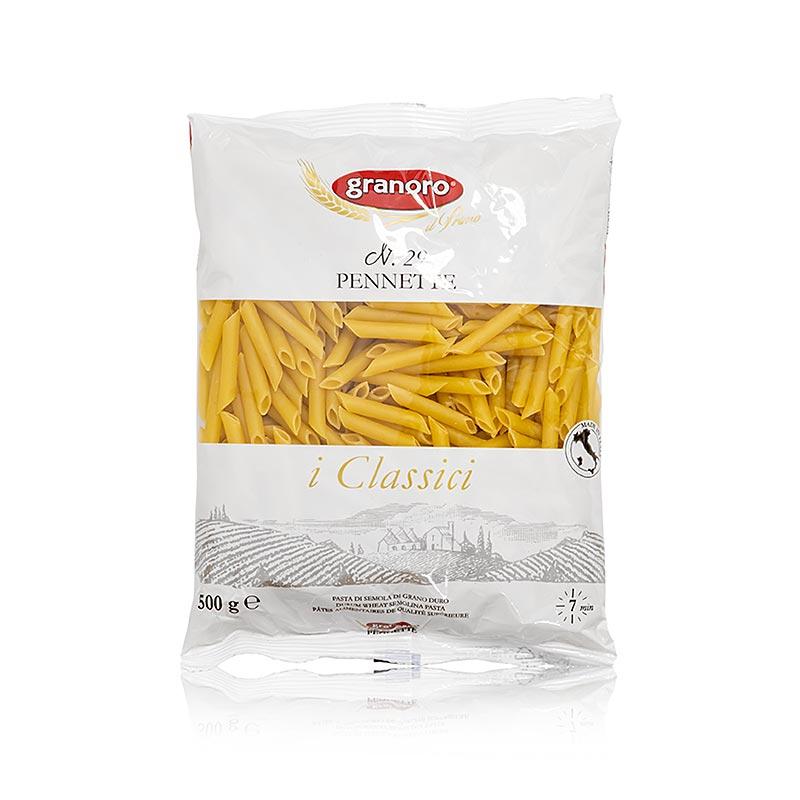 GRANORO pennette slant rør, glatte, No.29, 500 g - pasta, pastaprodukter, friske / tørrede - nudler tørret -