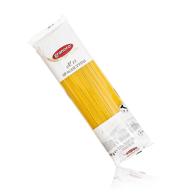GRANORO Spaghettini, tynde spaghetti, 1.2mm, No.15, 500 g - nudler, nudelprodukter, frisk / tørret - tørrede nudler -