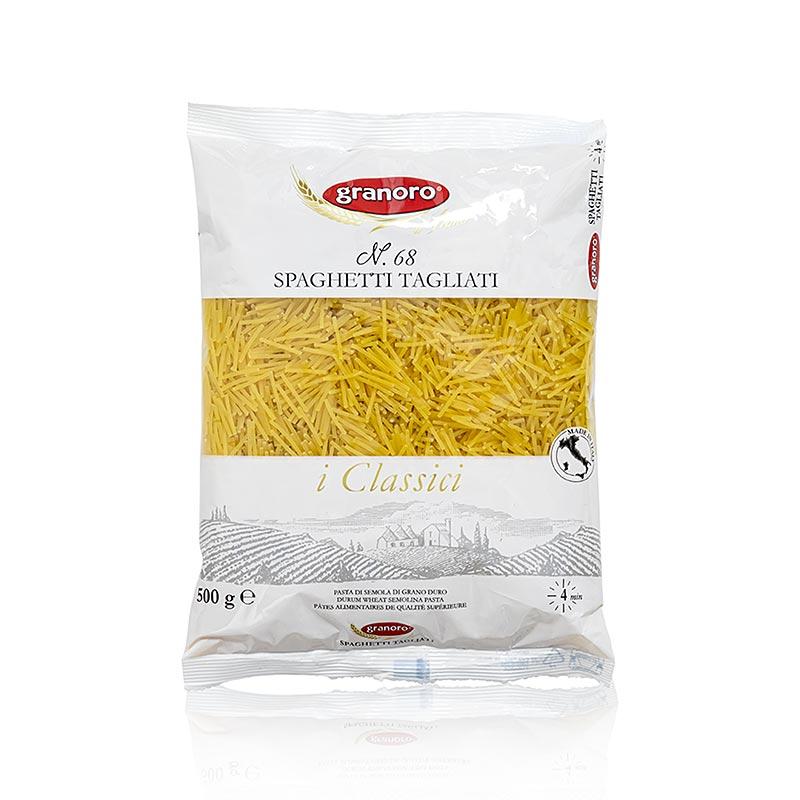 GRANORO Vermicelli Tagliati, tynde korte suppe noodle, No.68, 500 g - nudler, noodle produkter, frisk / tørrede - tørrede nudler -