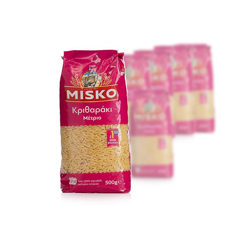 Misko - ris-hvede pasta fra Grækenland, 10 kg, 20 x 500g - nudler, noodle produkter, ferske / tørrede - tørrede nudler -