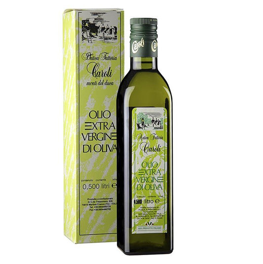 Ekstra Jomfru Olivenolie, Caroli "Antica Fattoria", den første presning, 500 ml - Oil & Vinegar - Olivenolie Italien -