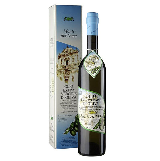 Ekstra jomfru olivenolie, Caroli læs "Monti del Duca", fint frugtagtig, 750 ml - Oil & Vinegar - Olivenolie Italien -
