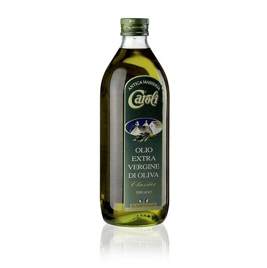 Ekstra jomfru olivenolie, Antica Masseria Caroli "Classico", fint frugtagtig, 1 l - Eddike & olie - Olivenolie Italien -