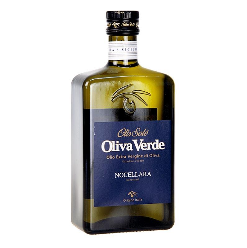 Ekstra jomfru olivenolie, Oliva Verde, fra Nocellara oliven, 500 ml - Olier - Olivenolie Italien -