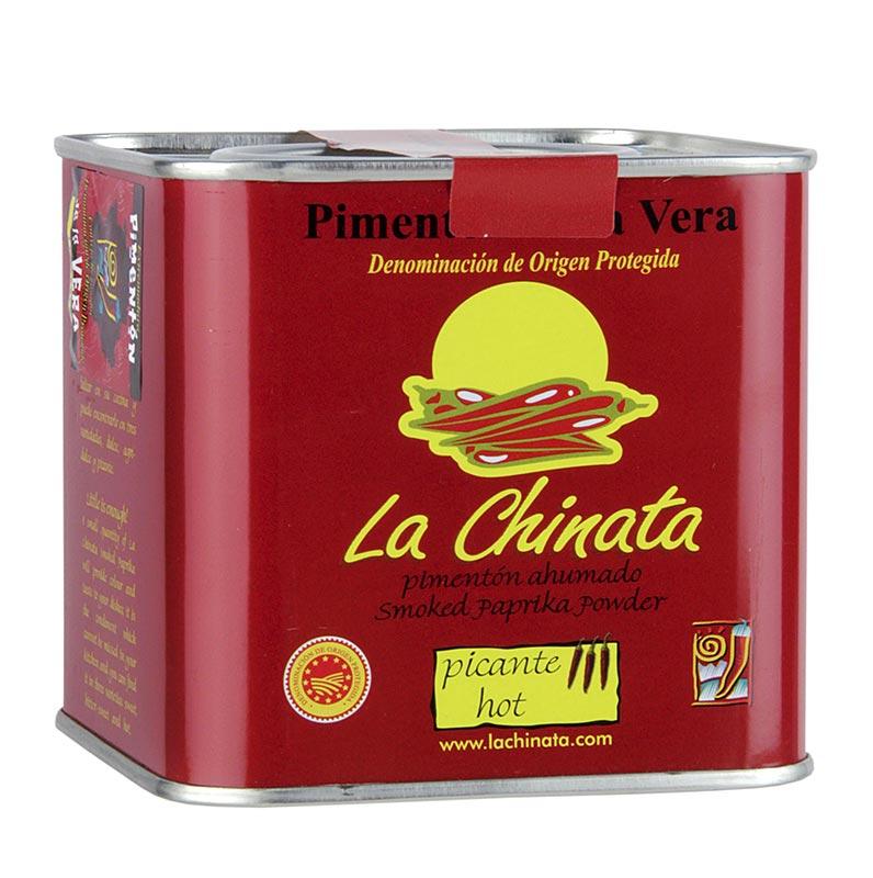 Paprika - Pimenton de la Vera D.O.P., røget, krydret, la Chinata, 350 g - salt, peber, sennep, krydderier, smagsstoffer, dehydrerede grøntsager - krydderier og krydderurter -