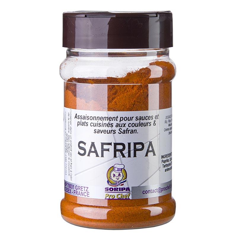 Safripa - safran aroma blanding med peber og gurkemeje, 170 g - salt, peber, sennep, krydderier, smagsstoffer, dehydrerede grøntsager - krydderier og krydderurter -