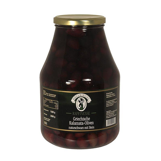 Sorte oliven med centrale Kalamata oliven, ekstra stort, Sø, Jardinelle, 2,6 kg - pickles, konserves, antipasti - oliven / oliven pasta -