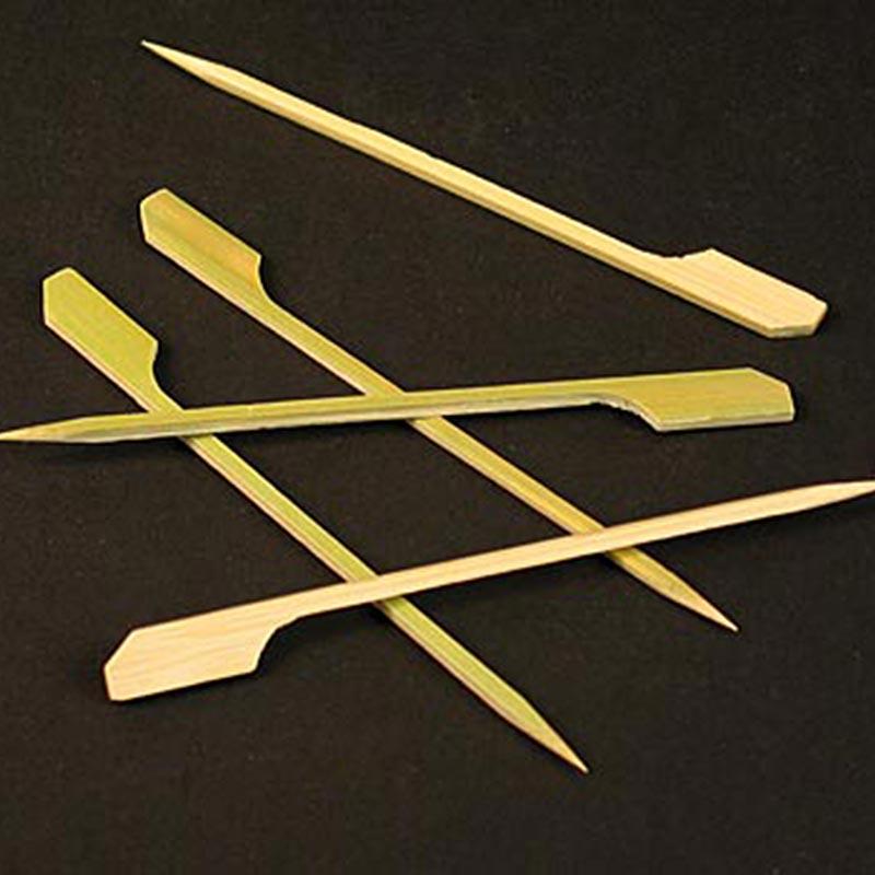 Bambus spyd, med blad ende, 12cm, 250 St - Non Food / Hardware / grill tilbehør - bestik og porcelæn -