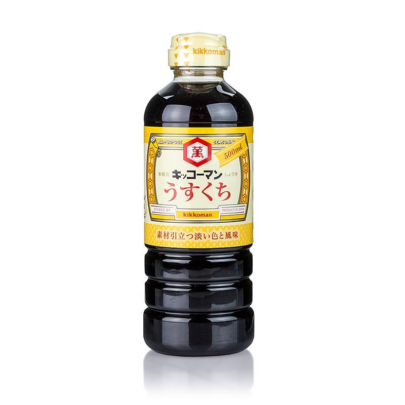 Soja sauce - Shoyu, Kikkoman, Usukuchi, lyse, Japan, 500 ml - Asien & Etnisk mad - Sojasauce -