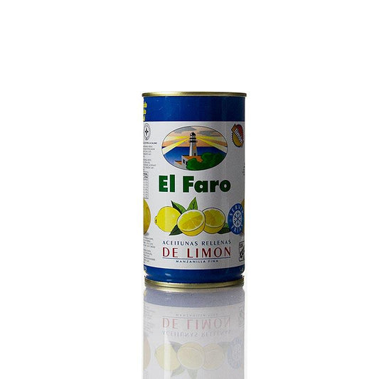 Grønne oliven, uden sten, med citron pasta i Lake, El Faro, 350 g - pickles, konserves, antipasti - oliven / oliven pasta -