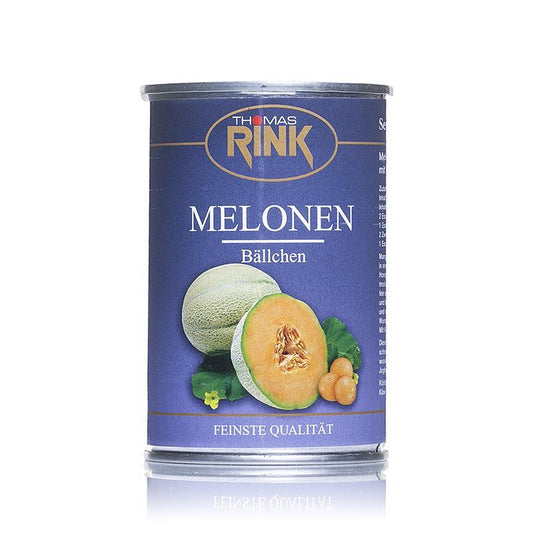 Melon bolde, sødet, 430 g - frugter, frugtpuré, frugtprodukter - Thomas Rink -