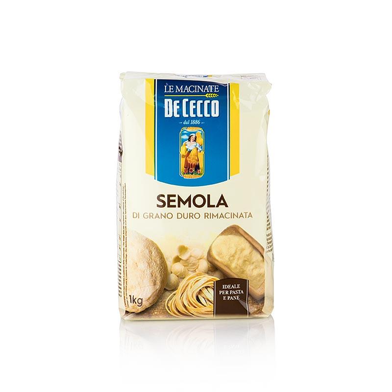 Hård hvede semulje - Semola di Grano Duro, De Cecco, No.176, 1 kg - mel, korn, deje, kageblandinger - Grain og semulje -