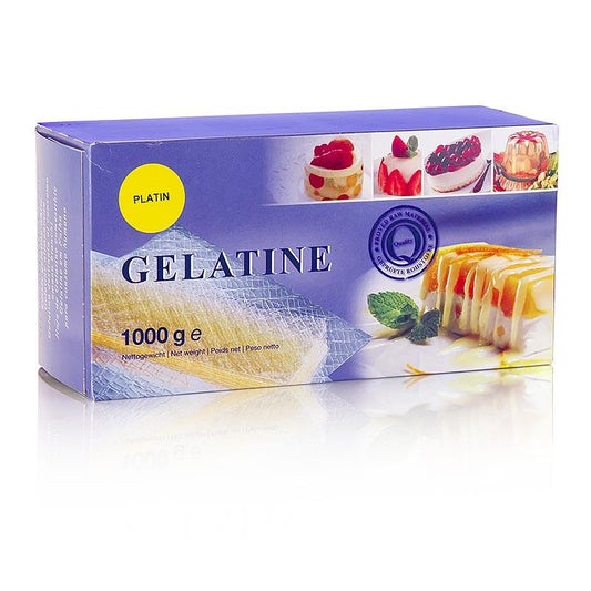 Journal af gelatine - platin, 230 Bloom, 1 kg ca.580 St -