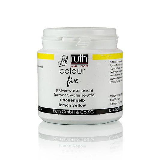 Fødevarer farve pulver, citrongul, vandopløselig, 9101 Ruth, 50 g - Tilsætningsstoffer - Tilsætningsstoffer -