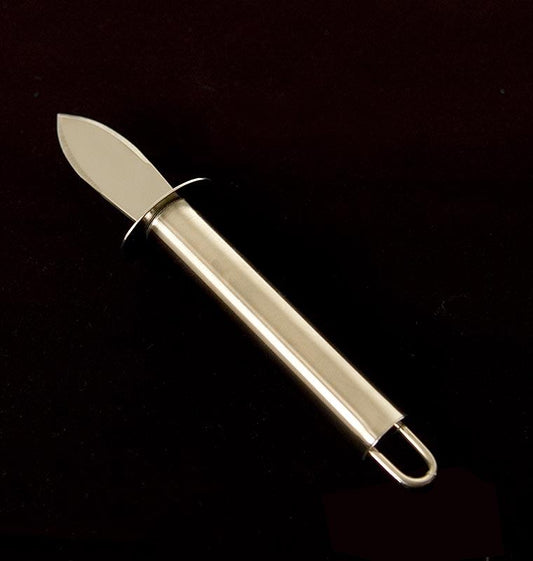 Oyster knive med rustfri stål beskyttelse håndtag + finger, kort klinge, 18cm lang, 1 St - Non Food / Hardware / grill tilbehør - bestik og porcelæn -