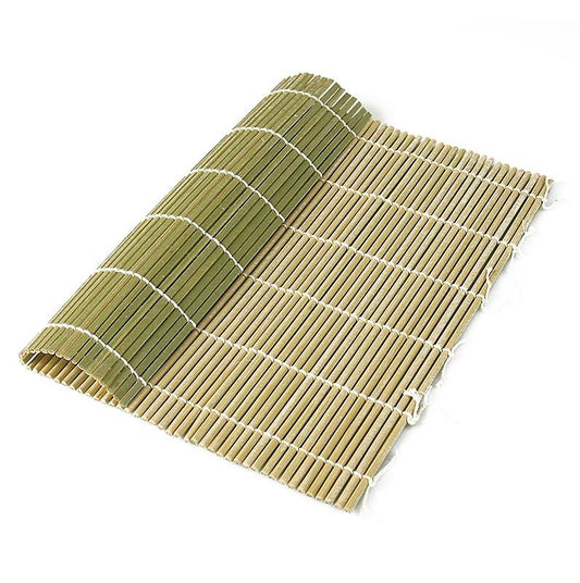 Bambus måtte til sushi gør, grøn, 27 x 26,5 cm, flade stænger, 1 m - Asien & Etnisk mad - alt for Sushi -