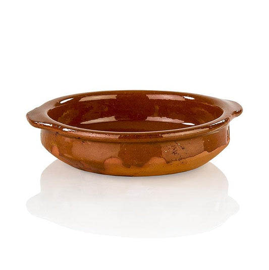 Clay skål - Cazuela, brun, glaseret, 12cm, 1 ø St -