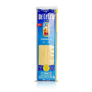 De Cecco Fedelini, No.10, 500 g - nudler, noodle produkter, frisk / tørrede - tørrede nudler -