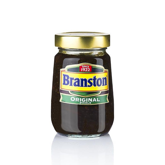 Branston pickle, grøntsag, dato og æble stykker sød-sur, 360 g