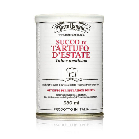 Sommer Truffle Jus - Succo di Tartufo, Tartuflanghe, 380 ml - trøfler frisk, -Konserven, Olier, produkter - trøffel saft - trøffel sauce -