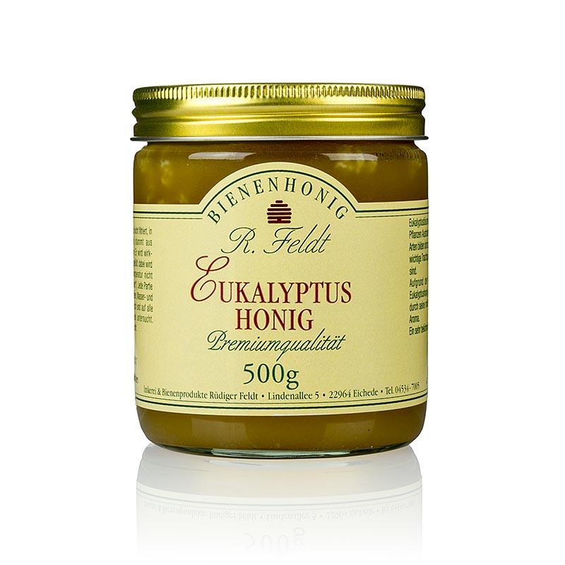 Eucalyptus honning, Argentina, lys, cremet, mild krydret, 500 g - honning, marmelade, frugt opslag - honning biavl Feldt -