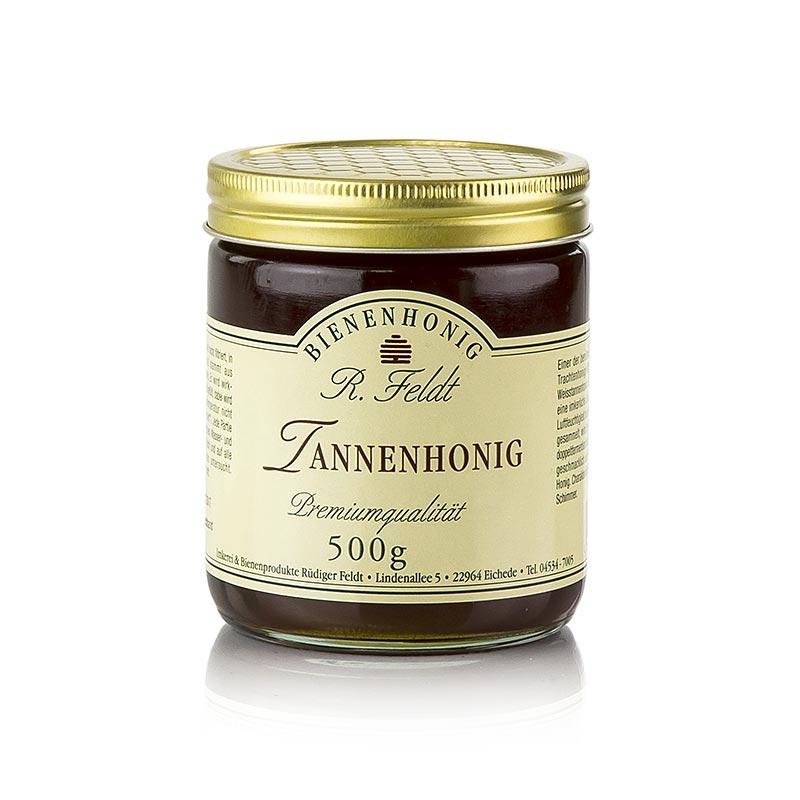 Fir Honning, Tyskland, ægte ædelgran, sort, flydende, maltet, krydret, 500 g - honning, marmelade, frugt opslag - honning biavl Feldt -