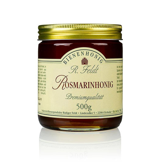 Rosmarin honning, Spanien, flydende, delikat blomstermotiver aroma, 500 g - honning, marmelade, frugt opslag - honning biavl Feldt -
