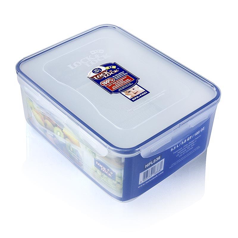 Friskhed kasse Lock & Lock, 5,5 liter, rektangulær 292x225x120mm, med afløb gitter, 1 stk - Non Food / Hardware / grill tilbehør - Containere & Emballage -