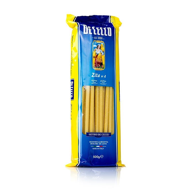 De Cecco Zita, makaroni, 4 (6) mm, 24cm lang, No.18, 500 g - pasta, pastaprodukter, friske / tørrede - nudler tørret -