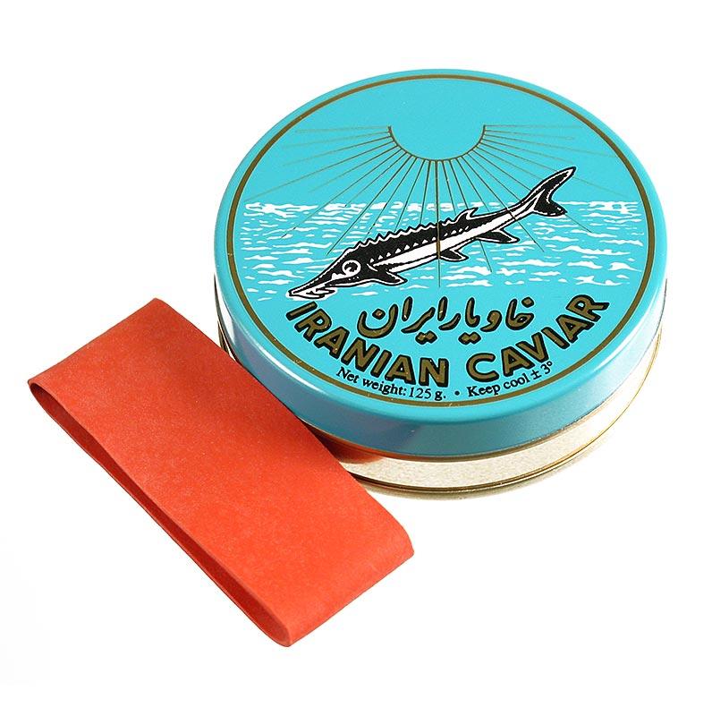 Kaviar Dosis - lyseblå, med forsegling gummi, diameter 8 cm, til kaviar 125g, 1 St - Non Food / hardware / Grillware - & emballering container -