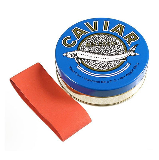 Kaviar Dosis - mørkeblå, med forsegling gummi, ø 10 cm, til 250 g kaviar, 1 St - Non Food / hardware / Grillware - & emballering container -