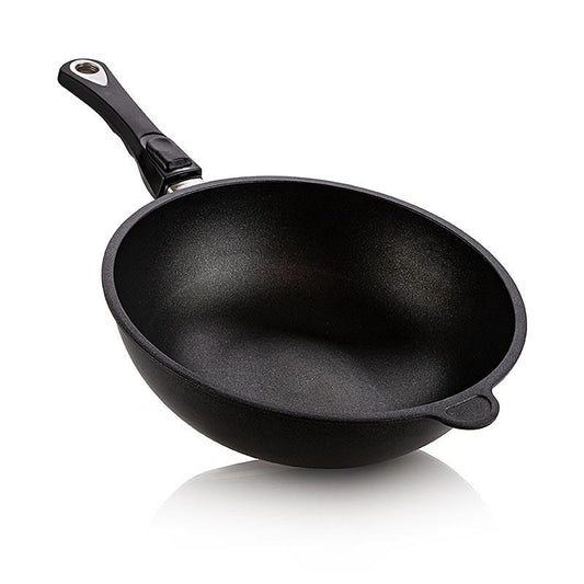 AMT Gastroguss, wok, ø 28cm, 11cm høj, med aftageligt håndtag, 1 stk - Non Food / Hardware / grill tilbehør - køkkenmaskiner -