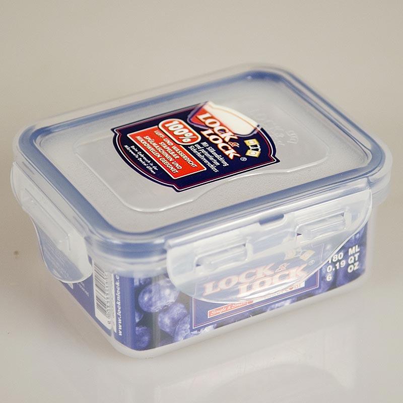 Friskhed kasse Lock & Lock, 180 ml, rektangulære, 1 m - Non Food / Hardware / grill tilbehør - Containere & Emballage -