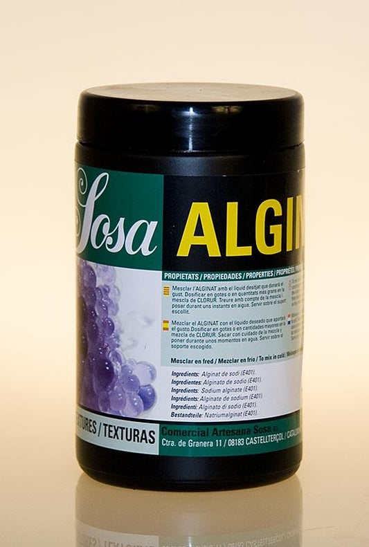Alginato (natriumalginat), E 401, 750 g - Molekylær Cooking - Af Sosa -