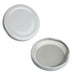 Cover, hvid, til runde og Sechseckglas, 70mm, 390 ml, 1 St - Non Food / Hardware / grill tilbehør - Beholdere & Emballage -