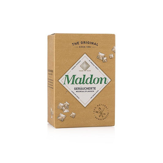 Maldon Sea Salt Flakes, røget havsalt fra England, 125 g - salt, peber, sennep, krydderier, smagsstoffer, dehydrerede grøntsager - Salt -