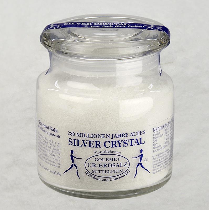 Silver Crystal salt fra Kalahari, medium fine, 640 g - salt, peber, sennep, krydderier, smagsstoffer, dehydrerede grøntsager - Salt -